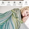 thumbnail image 3 of Orinice Peacock Feather Warm Lightweight Blanket Soft Fleece Blankets for All Seasons, Living Room Sofa Decor, Cow Gifts, Long-lasting Blanket 40x50in, 3 of 6