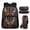 Black American Flag Deer Print, variant on Vintage Rose Flower Kids Backpack Set 4 Pcs Lightweight Kids School Bag with Pencil Case and Water Bottle Cover for Flower Lovers Kids