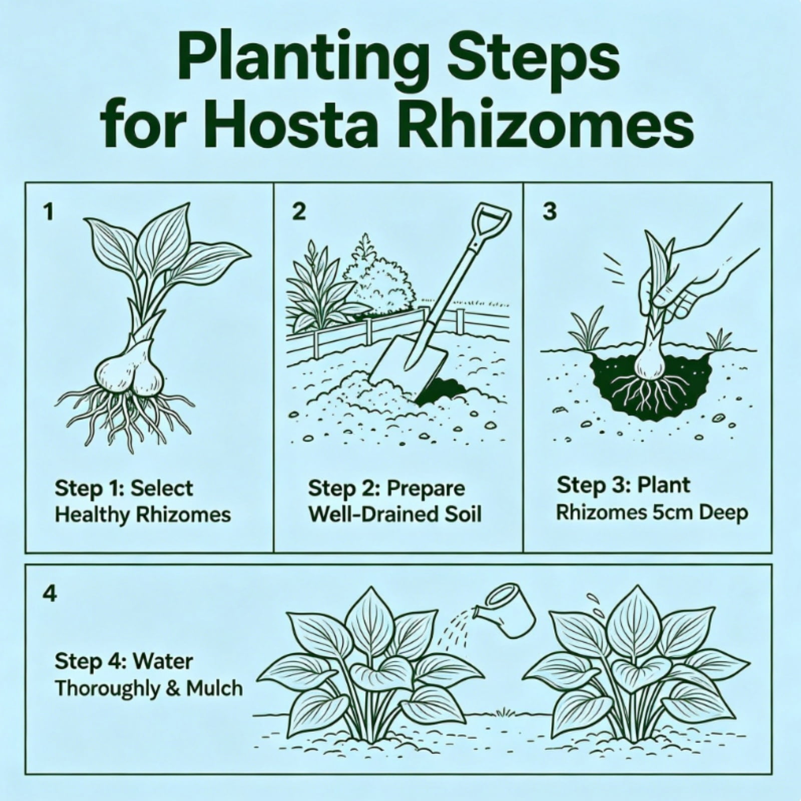Hosta - Thrives in Shade - Tall and elegant - Winter-hardy - Suitable for courtyard landscaping, air purification and hanging planters