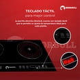 thumbnail image 3 of Parrilla eléctrica táctil 110 V Negra vidrio templado Shorbull, 3 of 7