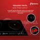 thumbnail image 3 of Parrilla eléctrica táctil 110 V Negra vidrio templado Shorbull, 3 of 7