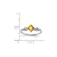 thumbnail image 2 of Gem & Harmony 2/5 Carat (Ctw) Solitaire Citrine Ring in Sterling Silver for Women, 2 of 4