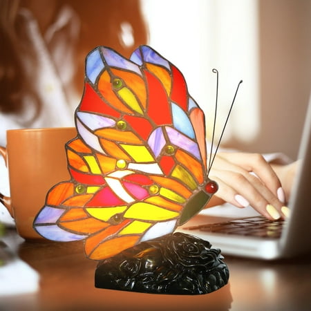 

reading light cute desk accessories bedside lamp Stained Glass Butterfly Lamps Butterfly Table Lamp Bedroom Bedside Night Light