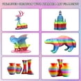 thumbnail image 2 of Ataraxia Art Rainbow PLA Filament, 3D Printer Filament, Multicolor Rainbow PLA Filament 1.75mm, Fast Color Change, 1KG/2.2LB Spool, Include Filament Storage Vacuum Bag, Fit Most FDM 3D Printer, 2 of 9