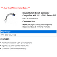 thumbnail image 2 of Neutral Safety Switch Connector - Compatible with 1991 - 2002 Saturn SL2 1992 1993 1994 1995 1996 1997 1998 1999 2000 2001, 2 of 2