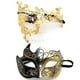 thumbnail image 1 of Máscara de mascarada de Metal para pareja, máscaras venecianas, disfraz de Halloween, máscara de Mardi Gras, traje de pareja romana, 1 of 4