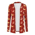 thumbnail image 4 of Women's Christmas Cardigan Relaxed Fit Kimono Cover Ups Christmas Elk Print Jackets Relaxed Fit Long Sleeve Cardigans Trendy 2025 Fall Winter Outfits, 4 of 4