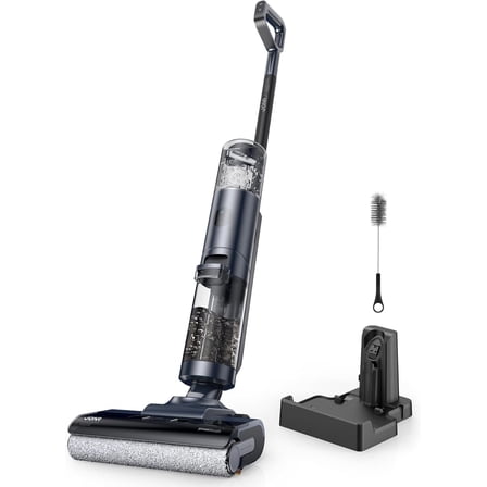 JONR ED12 Pro Cordless Wet Dry Vacuum & Mop, Hot Air Drying, Self-Cleaning, Dual-Edge Clean for Hard Floor & Pet Hair