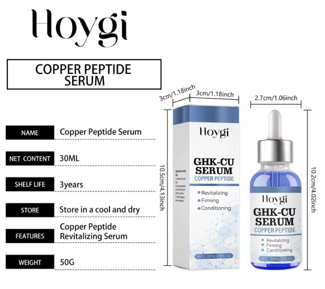 Hoygi GHK-CU Serum Copper Peptide Revitalizing Firming Conditioning, 30ML