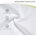 thumbnail image 6 of Christmas Red Tablecloth Rectangle 60 x 104 Inch Winter Snowflake Table Cloth Polyester Fabric Xmas White Gold Snowflake Table Cover for Kitchen Party Picnic Outdoor Decor, 6 of 6