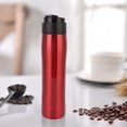 thumbnail image 2 of Slatcetga Stainless Steel Coffee Maker Pot Bottle with Portable Pressure Filter Outdoor Office (Red), 2 of 8