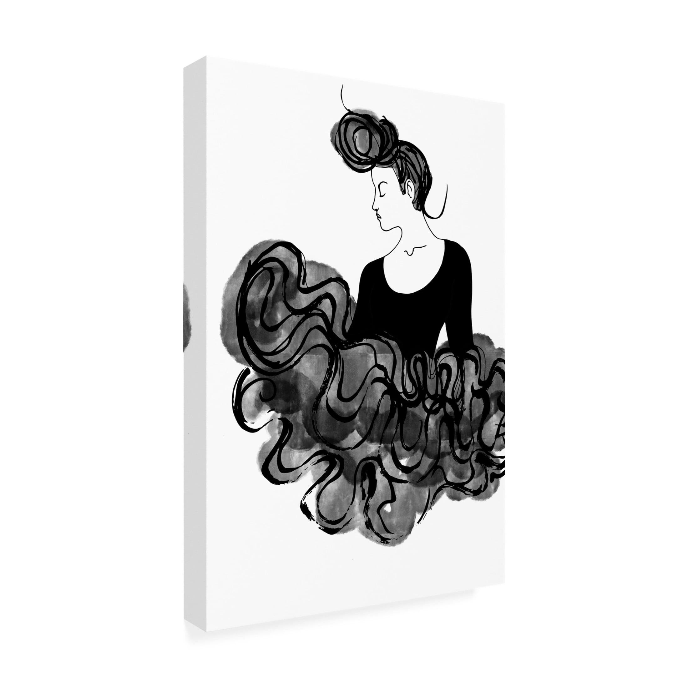 Canvas Wall Art - Pictufy Studio Ii 'Ballerina' Wall Art for Living Room, Bedroom, or Office Décor by Trademark Fine Art - 16 x 24 Inches