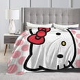 thumbnail image 5 of Hello Kitty Throw Blanket, Cozy Flannel Blankets For Boys Girls, Super Soft Warm Blanket For Couch Sofa Bed, 5 of 9