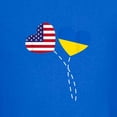 thumbnail image 3 of CafePress - Loving USA Ukraine Flag Heart Ukrainian Am T Shirt - Dark T-Shirt Kids XS-XL, 3 of 4