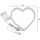 thumbnail image 5 of Luz de neón con forma de corazón, luz de neón LED alimentada por batería o USB para fiestas,, 5 of 5