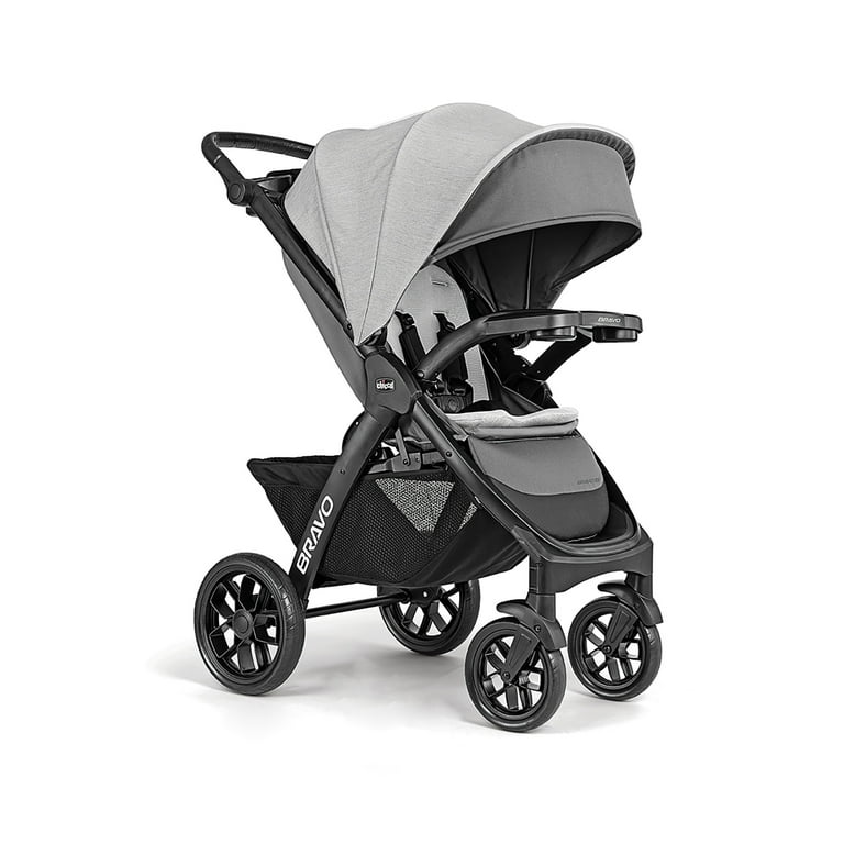 Chicco Bravo LE Trio Travel System Stroller with KeyFit 30 Zip Infant Car Seat Driftwood Grey New Walmart