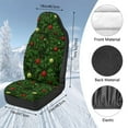 thumbnail image 5 of Binienty Christmas Lights Car Seat Covers Set of 2 Soft Fluffy Automotive Front Seat Covers Plush Warm Winter Car Accessories Universal for Most Vehicles, 5 of 8