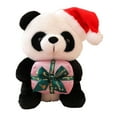 thumbnail image 2 of FEOLGEHLY Christmas Bear Baby Doll Toys, 10 inch Cute Panda Dolls with Christmas Hat, Soft Stuffed Plush Animal Toys Plushies Christmas Birthday Gifts for Kids/Her/Girlfriend/Lover/Mom, 2 of 7