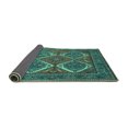 thumbnail image 2 of Ahgly Company Indoor Rectangle Persian Turquoise Blue Traditional Area Rugs, 5' x 8', 2 of 4