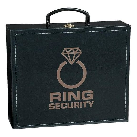 Wedding Ring Bearer Security Case, Coated Cardboard Box - Ceremony Supplies