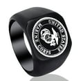 thumbnail image 1 of Men's Ring Simple Decorative Stainless Steel Ring Vintage Ring Middle Ring for Men, 1 of 6