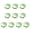 Green A, variant on Queroig 10Pcs Dipping Dish Smooth Surface Food Grade Reusable Round/Flower Shape Kitchen Dipping Sauce Bowl Household Supplies