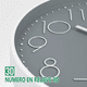thumbnail image 3 of Reloj de Pared BLOOSOM 30 cm Cuarzo Silencioso, 3 of 4