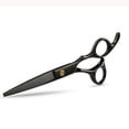 thumbnail image 3 of Juego de 11 piezas de tijeras de peluquería para el hogar, color negro, tijeras de dientes planos, tijeras para el cabello, 3 of 6
