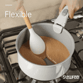 thumbnail image 5 of Slowfeel 32-Piece Silicone Kitchen Utensil Set with Holder, Heat Resistant Kitchen Gadget Set for Nonstick Cookware, 10 Hooks Included, White, 5 of 6