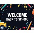thumbnail image 4 of LUUFILx Welcome Back to School Banner Backdrop for Classroom Decor Kids Event Background Party Decorations School Supplies Photography Props Backdrop Banner, 4 of 8