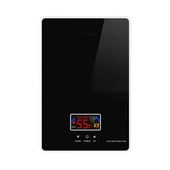 6000W Instant Tankless Electric Hot Water Heater Bathroom Kitchen Instant Heating Tap Demand Water Heater With LCD Display ,Safety Protections