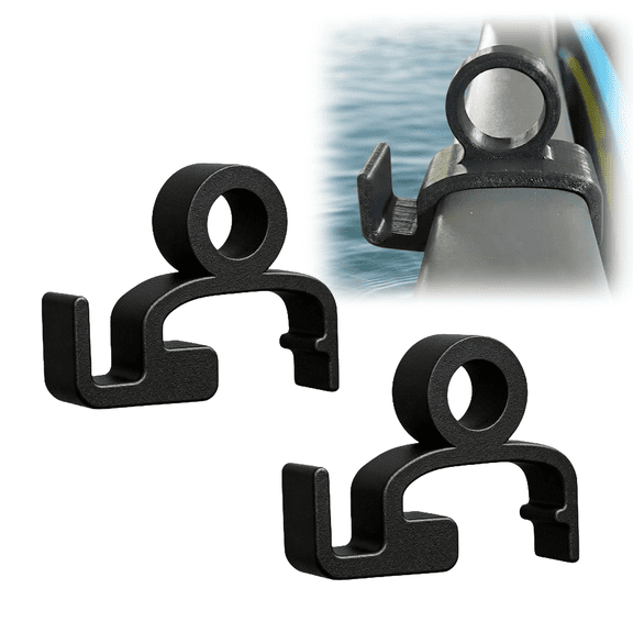 Rail Hook Clip for Seadoo Switch Pontoon Boat, Fender Holder Mount Bracket for Boat Rail System, Marine Accessory for Docking Preparation, 2Pack