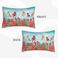 thumbnail image 4 of Bixox Winter Birds on the Fence Printed Pillow Protector,Super Soft Ideal for Home,Guests,Rentals - 14"x20", 4 of 8