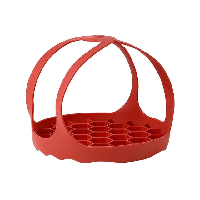 Yuarrent Rejilla de vapor para huevos, 2 uds., olla a presión multifunción antiescaldado, utensilios para hornear de silicona resistentes a la eslinga, Cocina y Comedor Rojo Yuarrent HA066791-01