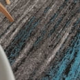 thumbnail image 4 of Masada Rugs Masada Rugs 7'x7' Round Modern Contemporary Round Area Rug in Gray, Black, and Blue, 4 of 10