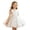White, variant on Girls Sleeveless Rhinestone Waist Glitter Tulle Princess Dress Vertical Pleated Bodice Sparkly Sequin Tutu Formal Gown Kids Wedding Birthday Performance Party Dress(White,12-18 Months)