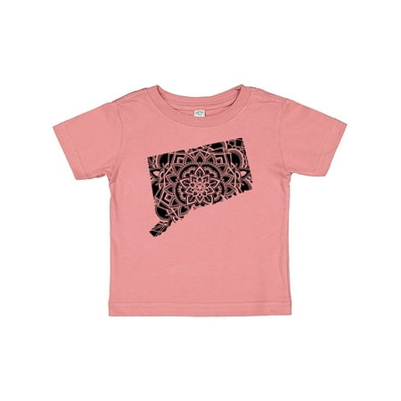 

Inktastic Connecticut Silhouette Mandala Gift Baby Boy or Baby Girl T-Shirt