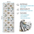 thumbnail image 2 of White Highland Cow Car Flower Pattern Hot Yoga Mat Towel Non Slip for Hot Yoga - Quick-Drying Yoga Mat Cover with 4 Corner Pockets with Travel Bag - Hot Yoga Towel Non Slip 70"x26", 2 of 6