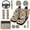 Duck Camouflage Hunting, variant on XYZCANDO Deer Camo Forest 14 Pack Car Seat Covers Full Set Steering Wheel Cover Auto Center Console Pad Seat Belt Pads Headrest Covers for Most Cars SUVs Sedans
