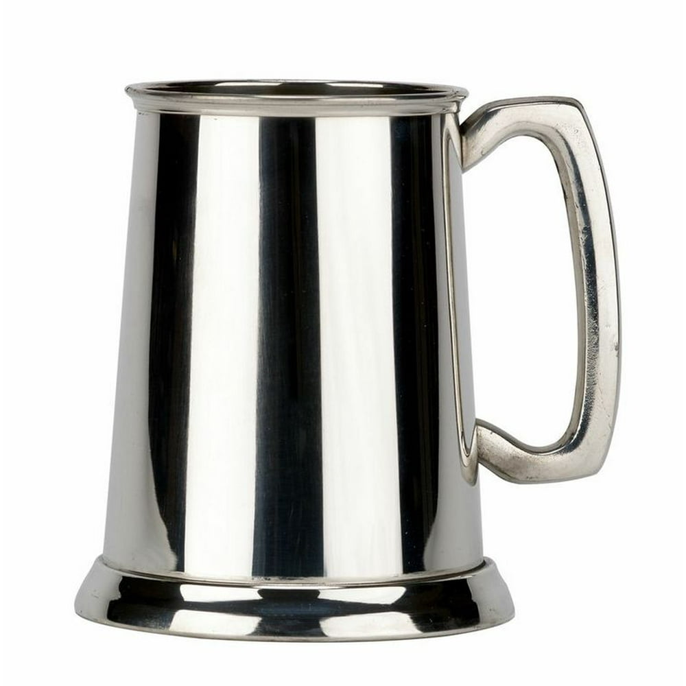 Friary Plain Glass Bottom Fine English Pewter Tankard Beer Mug Made in