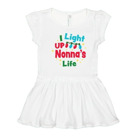 

Inktastic Christmas I Light up Nonna s Life Girls Toddler Dress