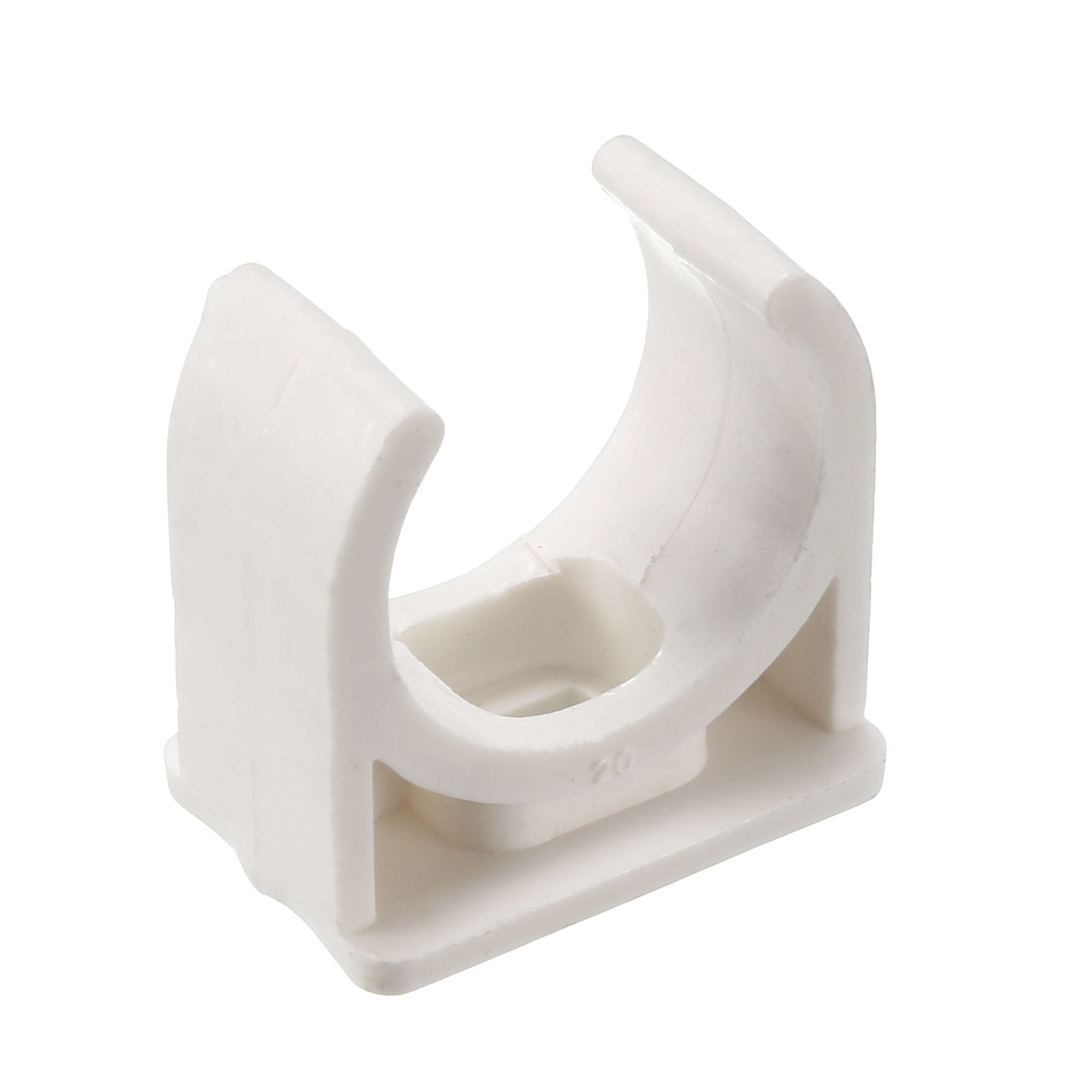 PVC Water Supply Pipe Clamp Clips Fittings 20mm Outer Dia, 30 Pcs