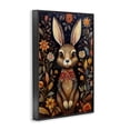 thumbnail image 4 of Stupell Industries Woodland Pattern Rabbit Animals & Insects Painting Black Framed Art Print Wall Art, 16 x 24, 4 of 10