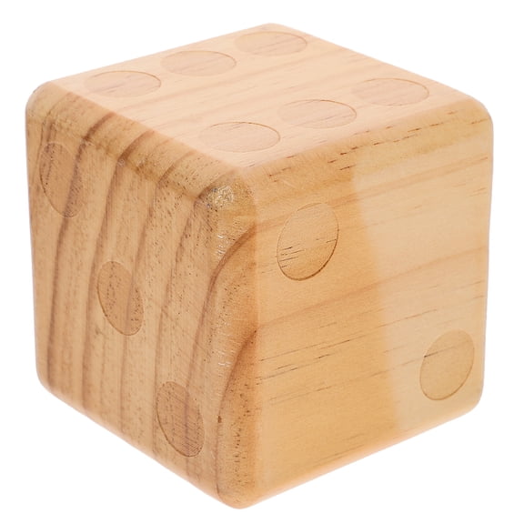 Outdoor Large Wooden Dice Lawn Game Set - Big Wood Dice for Yard, Garden, Party, and Family Fun Activities