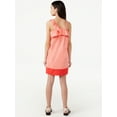 thumbnail image 3 of Free Assembly Girls Babydoll Dress with Asymmetric Neckline, Sizes 4-18, 3 of 5