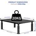 thumbnail image 3 of Monitor Stand s Height Adjustable Ergonomic Monitor Riser with Vented Metal Platform for Computer Laptop iMac PC Printer, 3 of 7