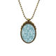 thumbnail image 1 of Notas musicales bar azul blanco Antique Brass vintage collar colgante llavero Unbranded M, 1 of 3