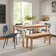 thumbnail image 2 of Colby 60" Traditional Classic Solid Hardwood Dining Table, 2 of 10