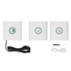 thumbnail image 1 of 2 unidades externas 1 unidad interna Intercomunicador de voz bidireccional de larga distancia Intercomunicador inalámbrico de 433 MHz para seguridad del hogar, color blanco, 1 of 9