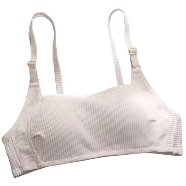 Girls Bras Adolescent Tube Top 3 Hook-and-eye Lingerie Up Anti